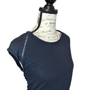 Banana Republic Factory Navy Cap Sleeve Top